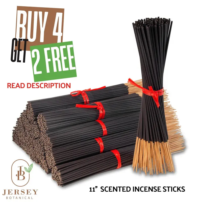 11’’ Incense sticks Handmade 100 sticks per pack. Buy 4 Get 2 FREE