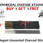 100 Sticks 9 Inch Incense Sticks 9’’ UNSCENTED Charcoal Bulk Hand Dipped Wholesale Variety DIY Mix & Match. Buy 1 Get 1