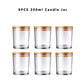 6 Pack Candle Jars with Lids Empty Candle Jars for Making Candles Thick Glass Candle Jars for Hand Candle Making DIY Craft