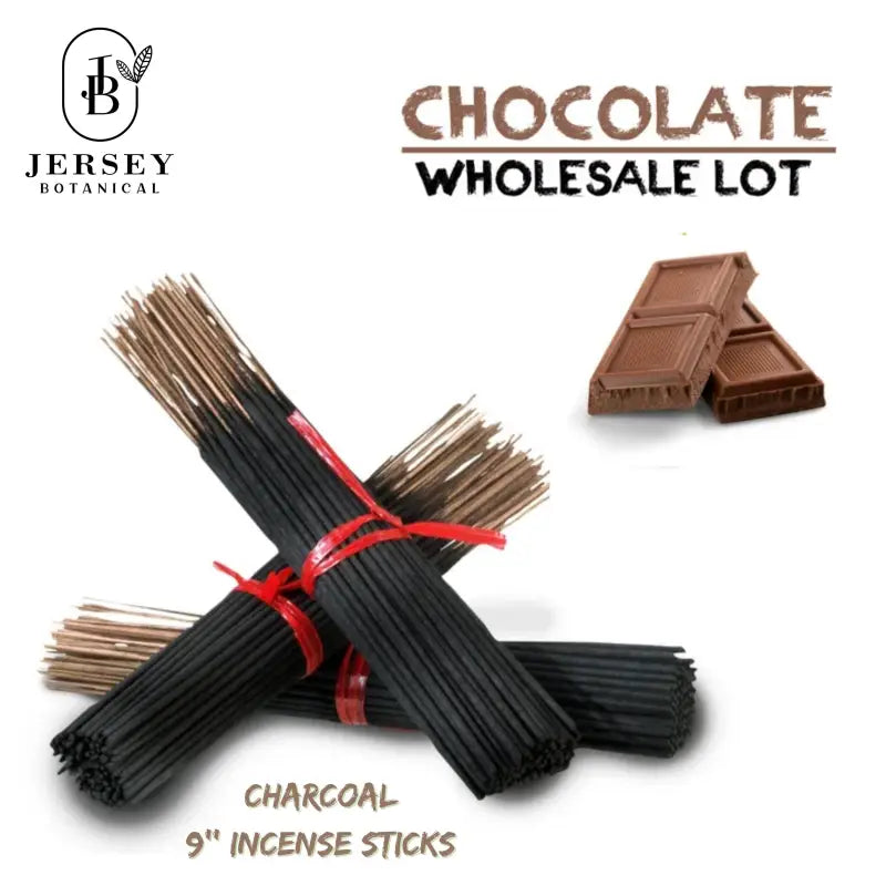 9 Inch CHOCOLATE Type Charcoal Incense Sticks 9’’ Long Lasting Hand Dipped In Fragrance Oils Variety Bulk Wholesale Lot