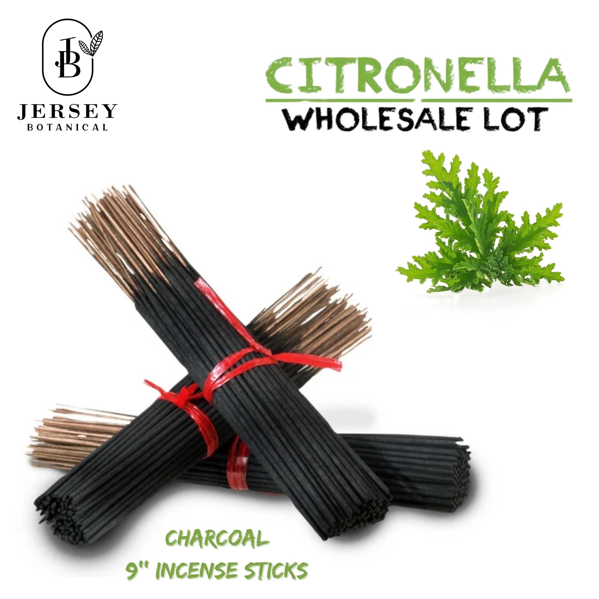 9 Inch CITRONELLA Charcoal Incense Sticks 9’’ Long Lasting Hand Dipped In Fragrance Oils Variety Bulk Wholesale Lot DIY