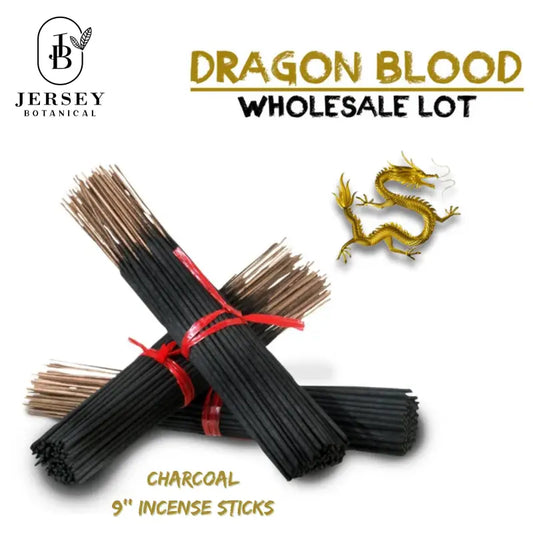 9 Inch DRAGON’S BLOOD Charcoal Incense Sticks 9’’ Long Lasting Hand Dipped In Fragrance Oils Variety Bulk Wholesale Lot