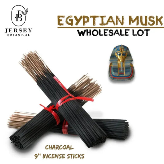9 Inch EGYPTIAN MUSK Charcoal Incense Sticks 9’’ Long Lasting Hand Dipped In Fragrance Oils Variety Bulk Wholesale Lot