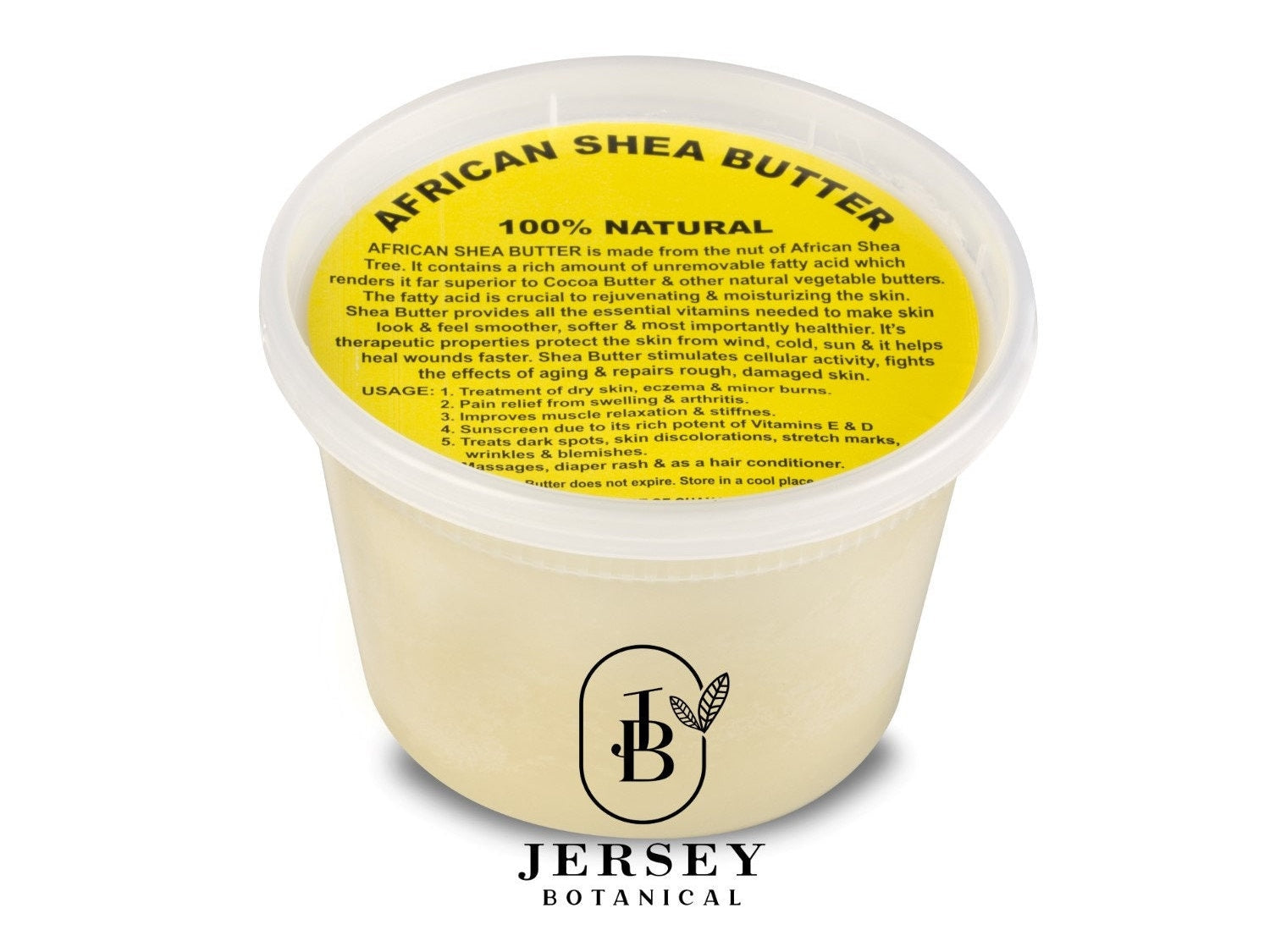African Shea Butter 100% Pure Unrefined Natural Pure Grade A Raw Organic Shea Butter Bulk Ivory Container