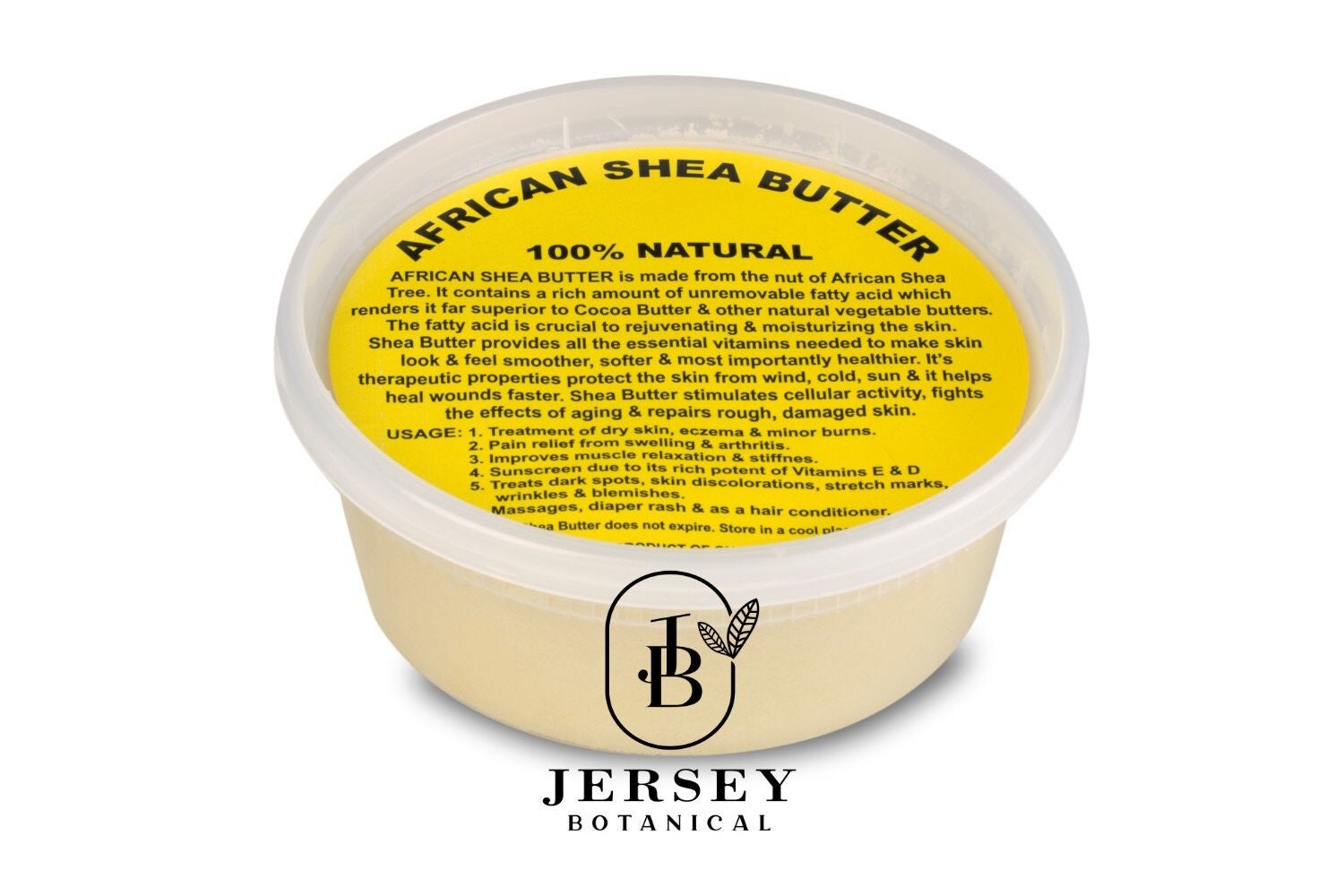 African Shea Butter 100% Pure Unrefined Natural Pure Grade A Raw Organic Shea Butter Bulk Ivory Container