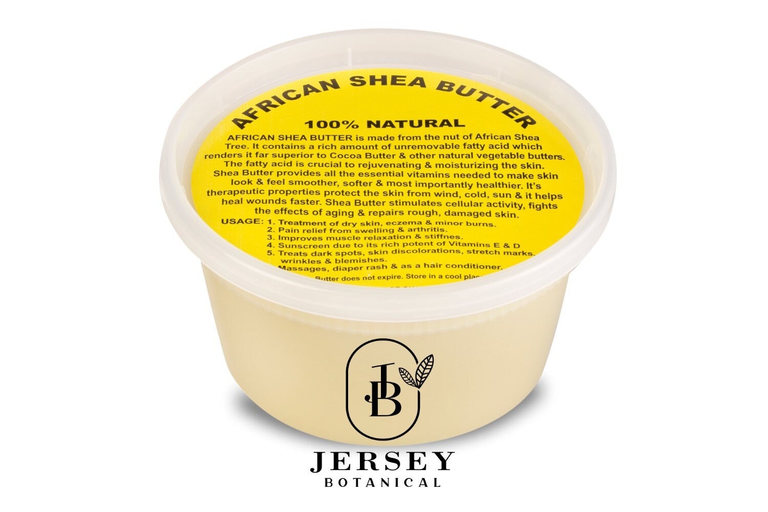 African Shea Butter 100% Pure Unrefined Natural Pure Grade A Raw Organic Shea Butter Bulk Ivory Container