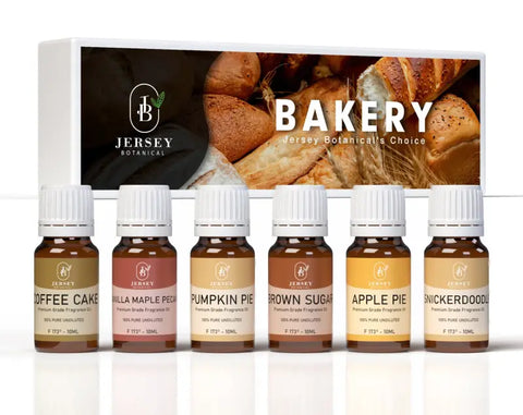 Bakery Set Premium Grade Fragrance Oils - Coffee Cake Vanilla Maple Pecan Pumpkin Pie Brown Sugar Apple Pie