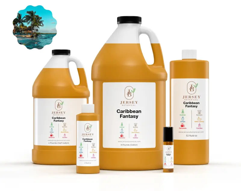 Caribbean Fantasy Fragrance Oil Scented Oils For Body, Soap Making, Candle Making, Lotion, Perfume, Diffuser
