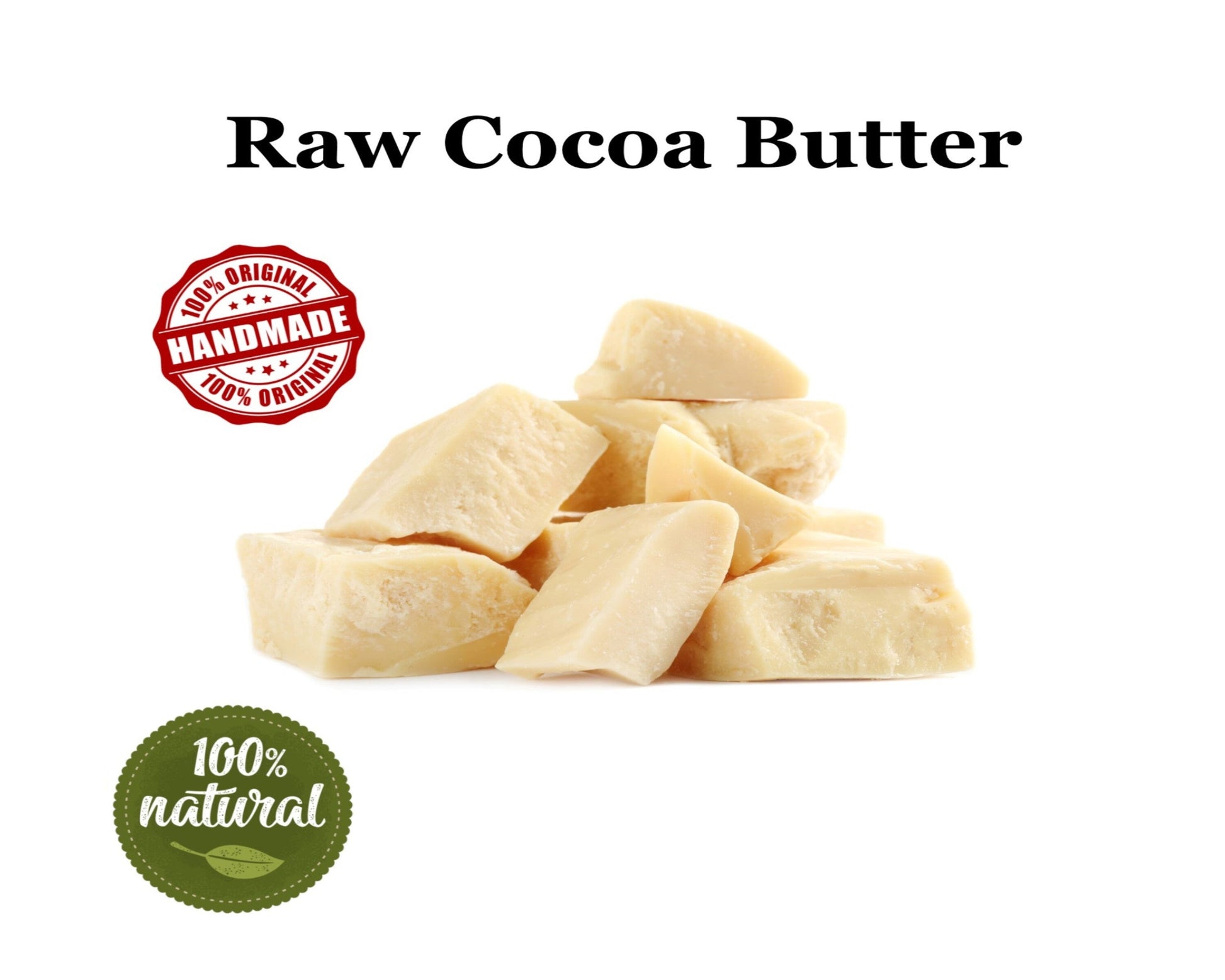 Cocoa Butter Raw Unrefined Natural Prime Pressed Cacao Bean Food-Grade Buy 2 Get 1 FREE