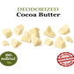 DEODORIZED Cocoa Butter Unrefined Natural Prime Pressed Cacao Bean Food-Grade