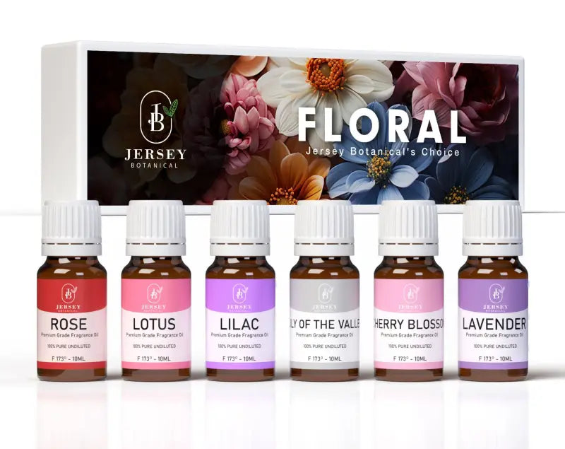 Floral Set Premium Grade Fragrance Oils - Rose Lotus Lilac Lily Of The Valley Cherry Blossom Lavender