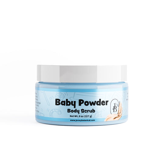 Baby Powder Exfoliating Body Scrub 25+ Scents With Shea Butter, Natural Sugar Scrub Exfoliant, Same-Day Shipping, BUY 2 GET 1 FREE
