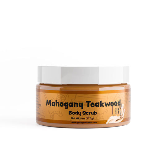 Mahogany Teakwood Exfoliating Body Scrub 25+ Scents With Shea Butter, Natural Sugar Scrub Exfoliant, Same-Day Shipping, BUY 2 GET 1 FREE