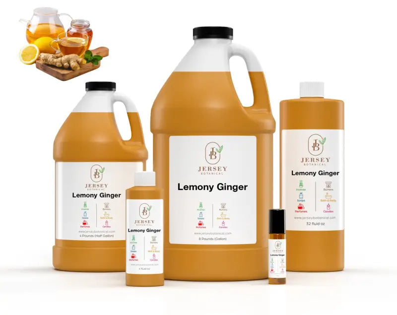 Lemon Ginger Fragrance Oil Scented Oils For Body, Soap Making, Candle Making, Lotion, Perfume, Diffuser