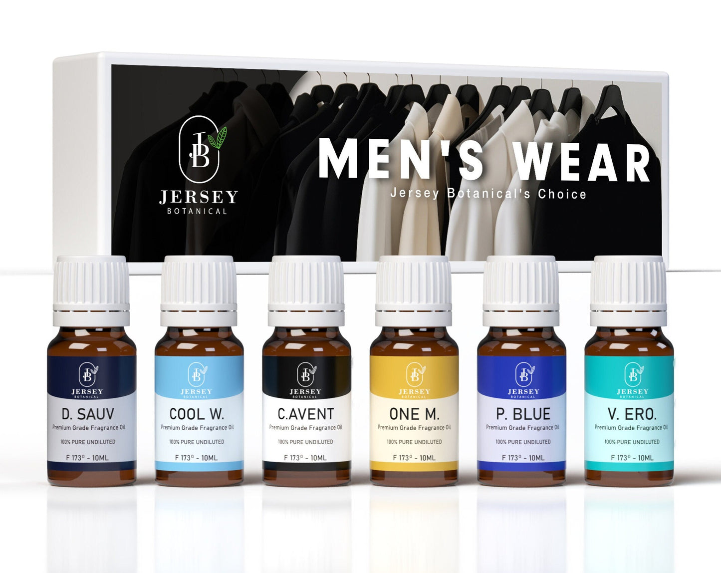 Mens Fragrances Wear Set Premium Grade Fragrance Oils - D. Sauv Cool W. C. Avent. One M. P. Blu. V. Ero.