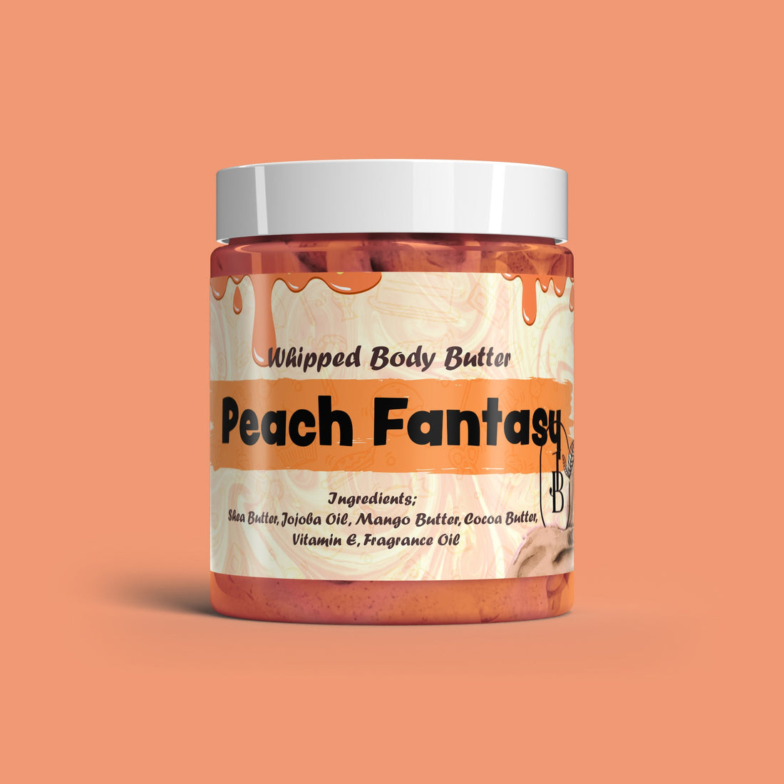 Peach Fantasy Whipped Body Butter 70 + Scents and Sample Sizes With Shea Butter (Thermal Wrap included FREE) BUY 2 Get