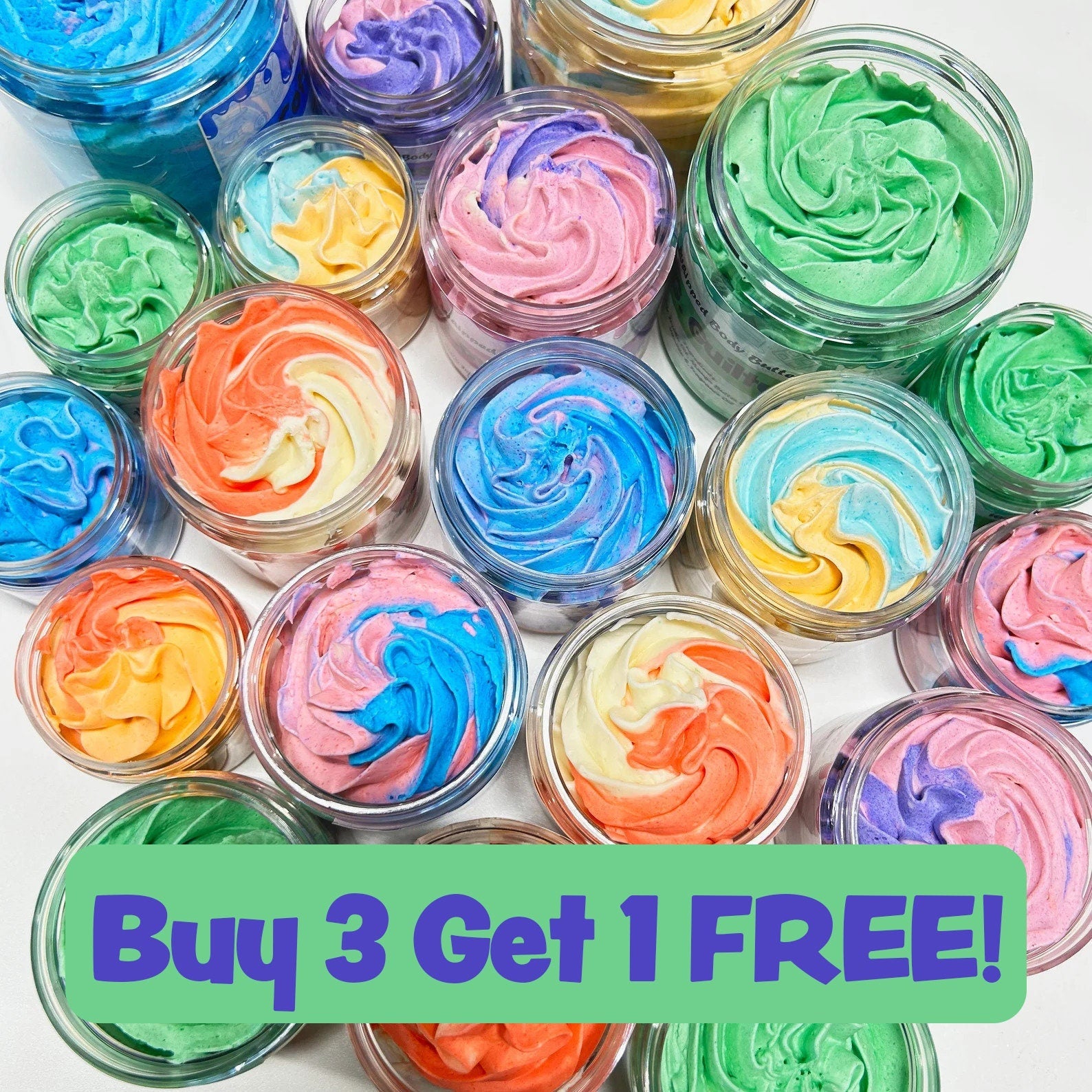 Peach Fantasy Whipped Body Butter 70 + Scents and Sample Sizes With Shea Butter (Thermal Wrap included FREE) BUY 2 Get