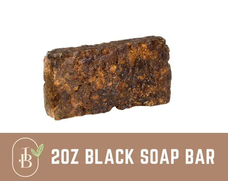 Raw African Black Soap 2 oz. Raw Vegetable Base 100% Pure Unrefined Natural Organic Buy 2 get 3 FREE - 2 oz. / 2 oz