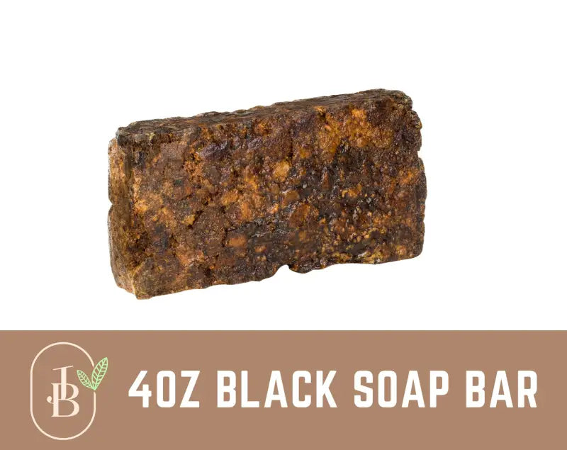 Raw African Black Soap 4 oz. Vegetable Base 100% Pure Unrefined Natural Organic Buy 2 get 2 FREE - 4 oz. / 4 oz