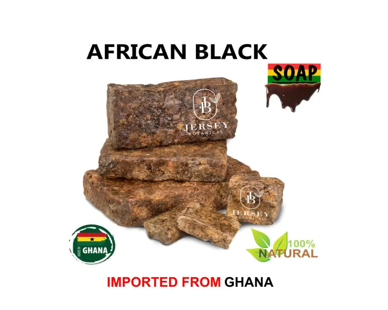 Raw African Black Soap 4 oz. Vegetable Base 100% Pure Unrefined Natural Organic Buy 2 get 2 FREE - 4 oz. / 4 oz