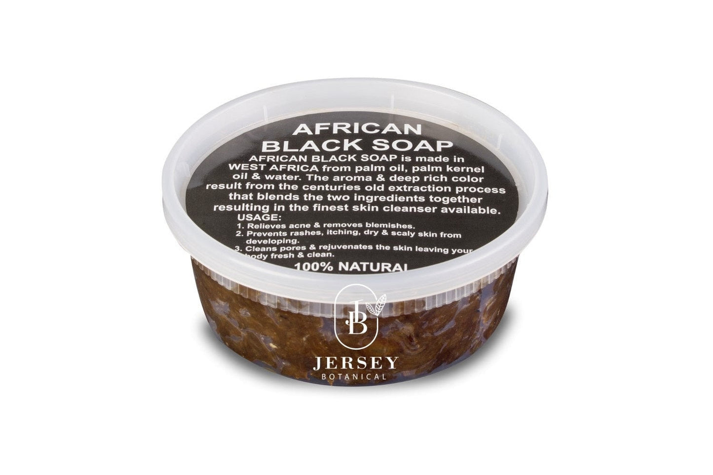 Raw African Black Soap Paste Pure Raw Unrefined 100% Natural Organic for Hair & Body Wash. Helps with Acne.