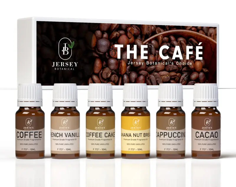 The Cafe Set Premium Grade Fragrance Oils - Coffee French Vanilla Coffee Cake Banana Nut Bread Cappuccino Cacao
