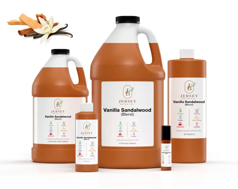 Vanilla Sandalwood Fragrance Oil Scented Oils For Body Soap Making Candle Making Lotion Perfume Diffuser BUY 4 GET 2