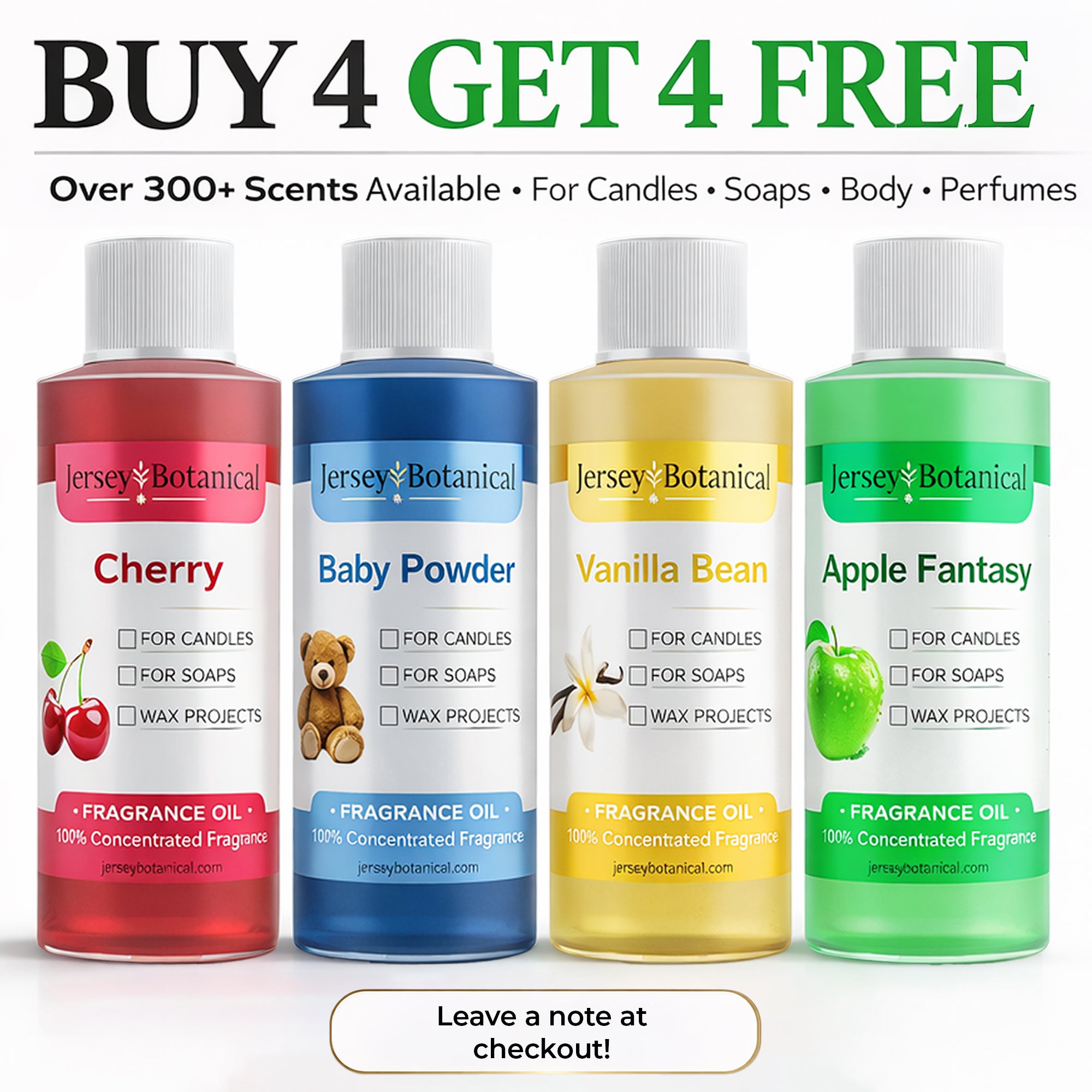 Fragrance Oil 4 oz. Scented Oils For Body, Soap Making, Candle Making, Diffusers