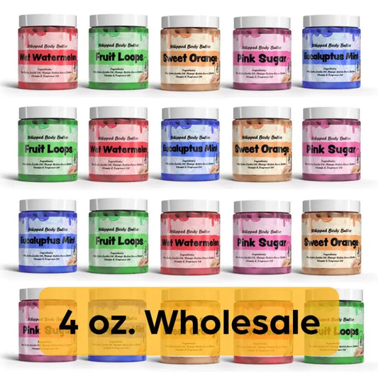 Whipped Body Butter 4oz – Wholesale Sample (Shea Butter Free Thermal Wrap No Label)