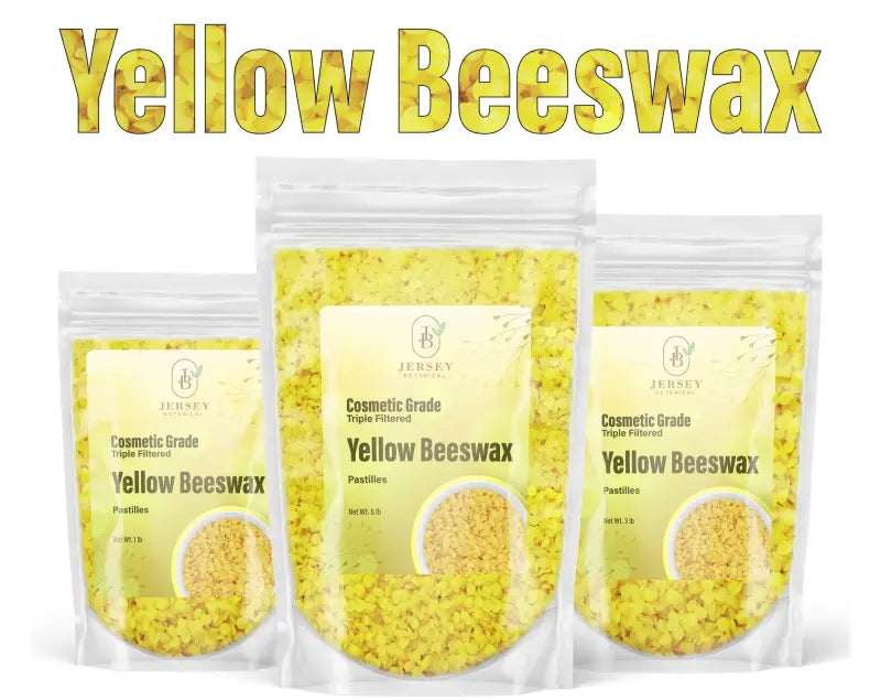 Yellow Beeswax Pellets 100% Pure Natural Made In USA For Soaps Lotions Skincare Candle Making Supplies Wicks